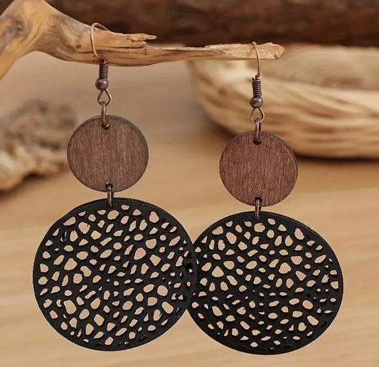 Hollow Out Round Bohemian Vintage Earrings