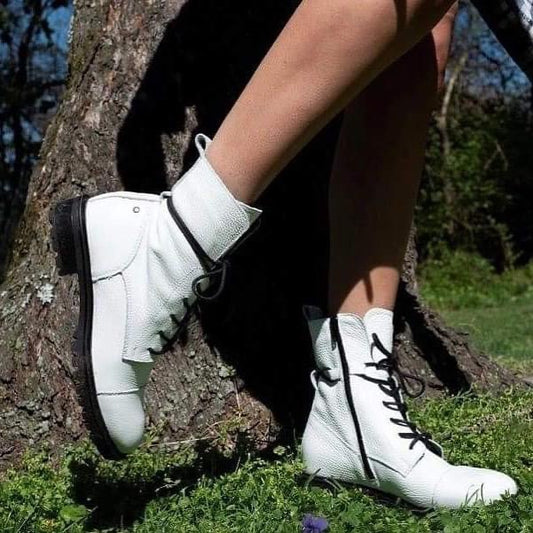 Mark Jenkins Combat Boots in White