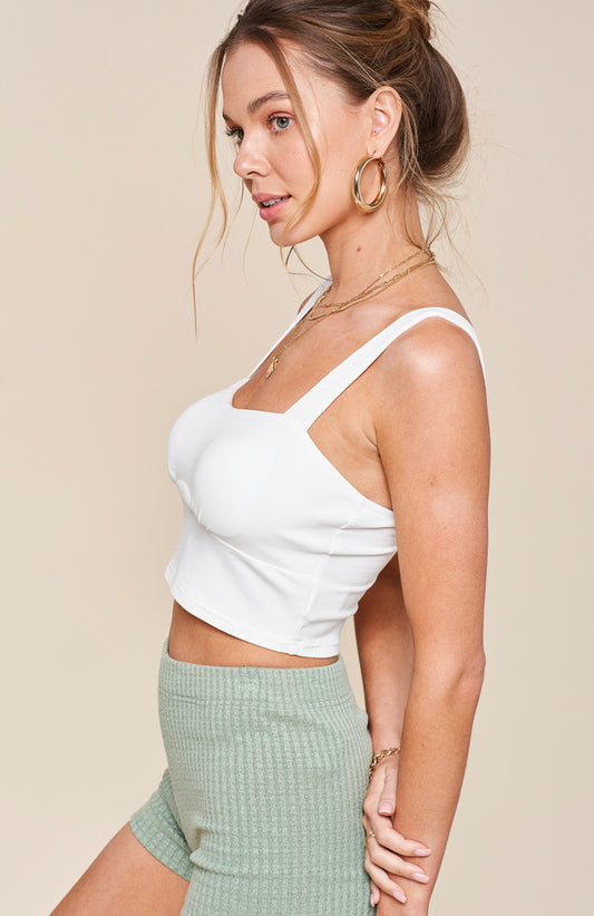 Takes You To The City Knit Crop Top